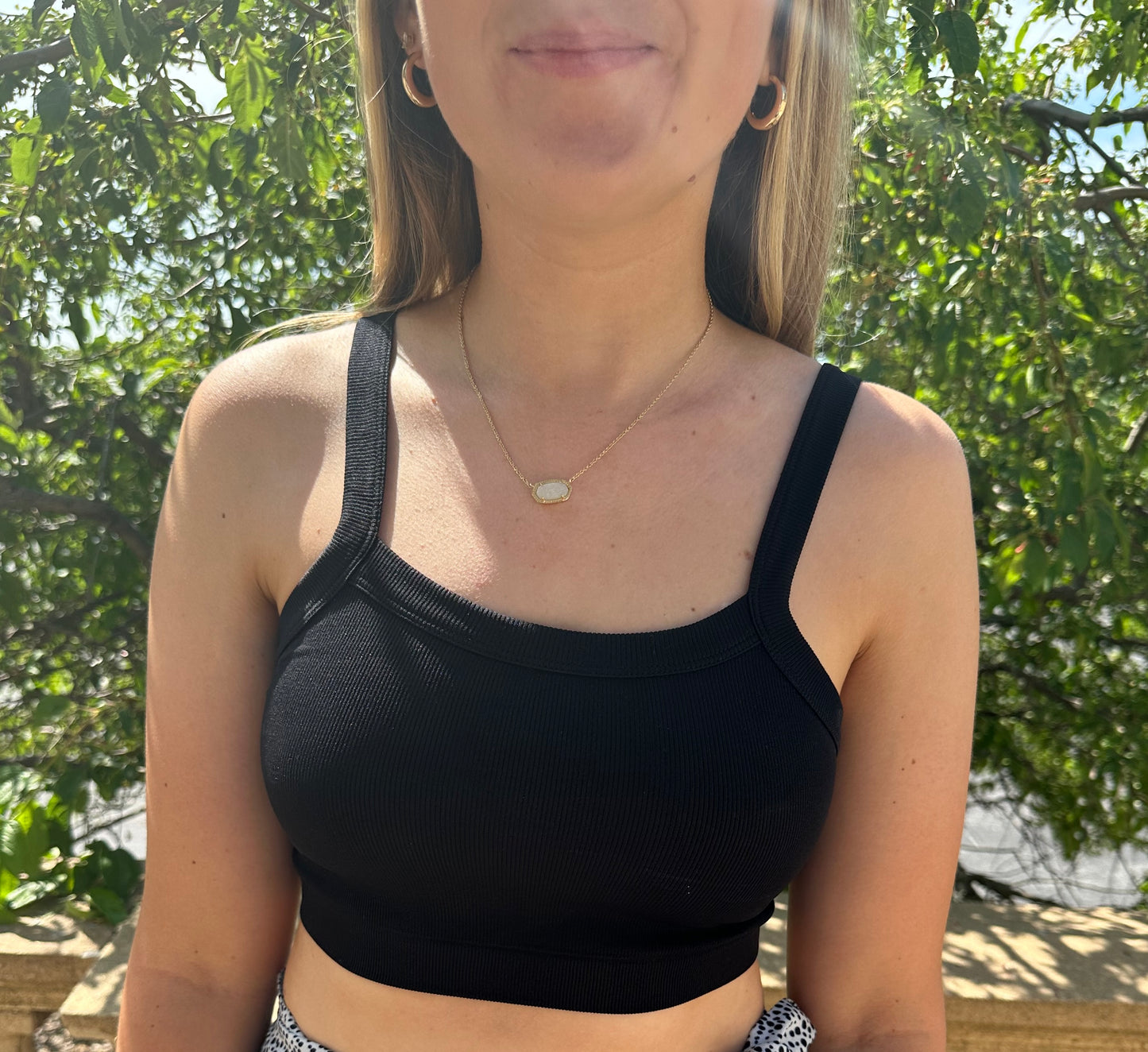 Classic Really Cropped Tank- Black
