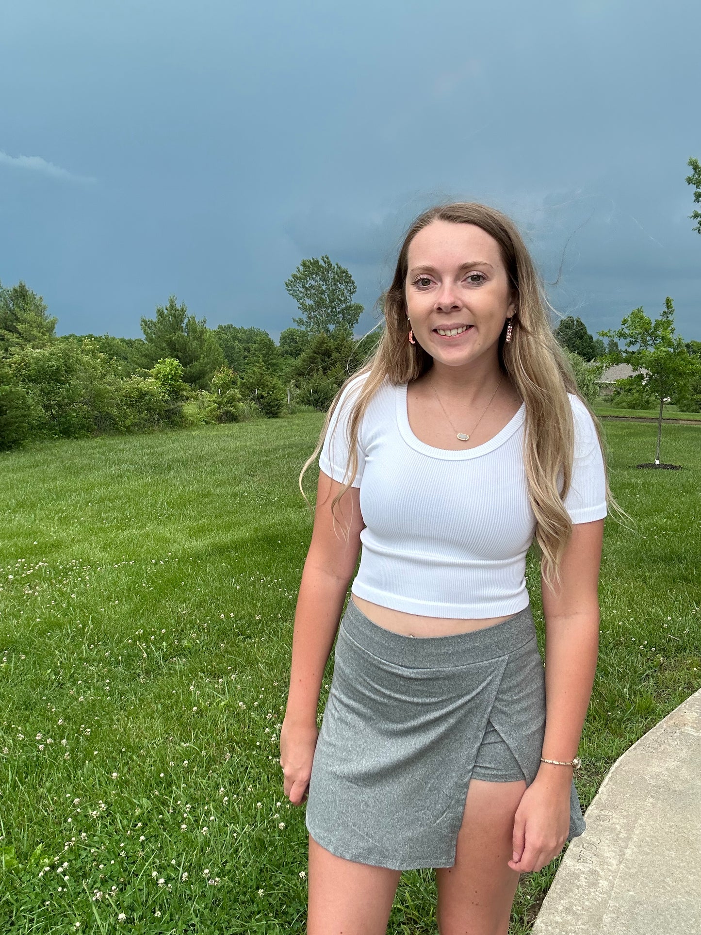 Amira Skort- Grey