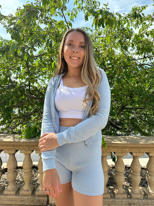 Olivia Lounge Set- Baby Blue